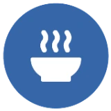 Icon of a steaming bowl