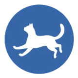 Icon of a leaping cat